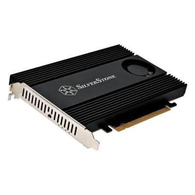 Silverstone SST-ECM40 PCIe4.0 x16 Quad M.2 NVMe SSD Adapter Card