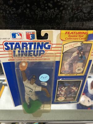 Starting Lineup Ken Griffey Jr 1990 with Card & Rookie Year