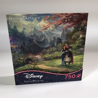 DISNEY MULAN Thomas Kinkade Blossoms Of Love Collection 750 pc