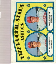 1972 Topps #679 Bob Fenwick/Bob Stinson G Good RC Rookie Astros Astros  ID:39541