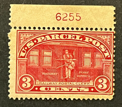 Travelstamps: 1912-13 U.S. STAMP PARCEL POST Q3 Railway Clerk