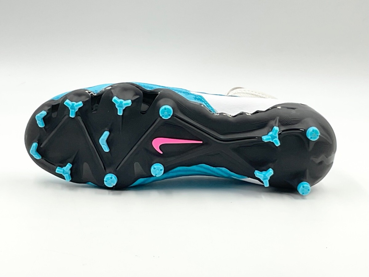 Nike Unisex Phantom GX Elite DF FG Soccer Cleats Blue/Pink/White