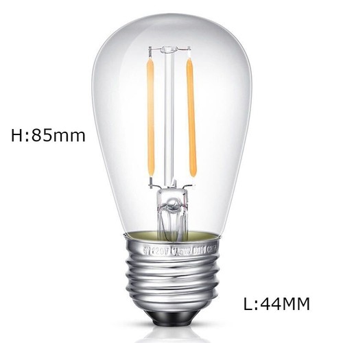 cordoniera catena luminosa esterno con lampadine led e27 10 15 mt bianco nero - Foto 19 di 25