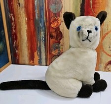 VINTAGE 1982 Brooklyn Doll Toy SIAMESE CAT 25" Plush STUFFED ANIMAL TOY