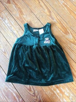 hunter green baby dress