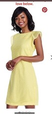 ADRIANNA PAPELL DRESS/LIMELIGHT/SIZE 16/RETAIL$149/LENGTH 38"/YELLOW/NEW
