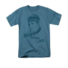 STAR TREK BOOM SPOCKA LAKA Licensed Adult Men's Graphic Tee Shirt SM-3XL