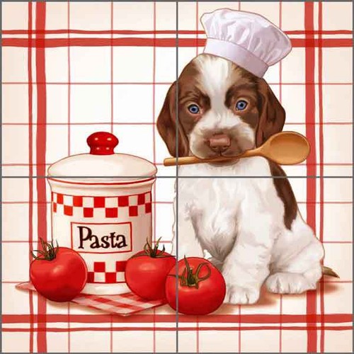 Piastrella Murale Backsplash Cazenave Ceramica Country Pasta Cucina Arte MC2-003d - Foto 4 di 6
