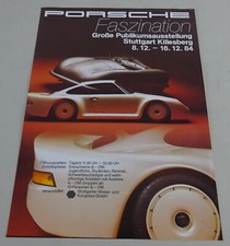 Prospekt / Flyer Porsche Publikumsausstellung von 1984 in Stuttgart Killesberg