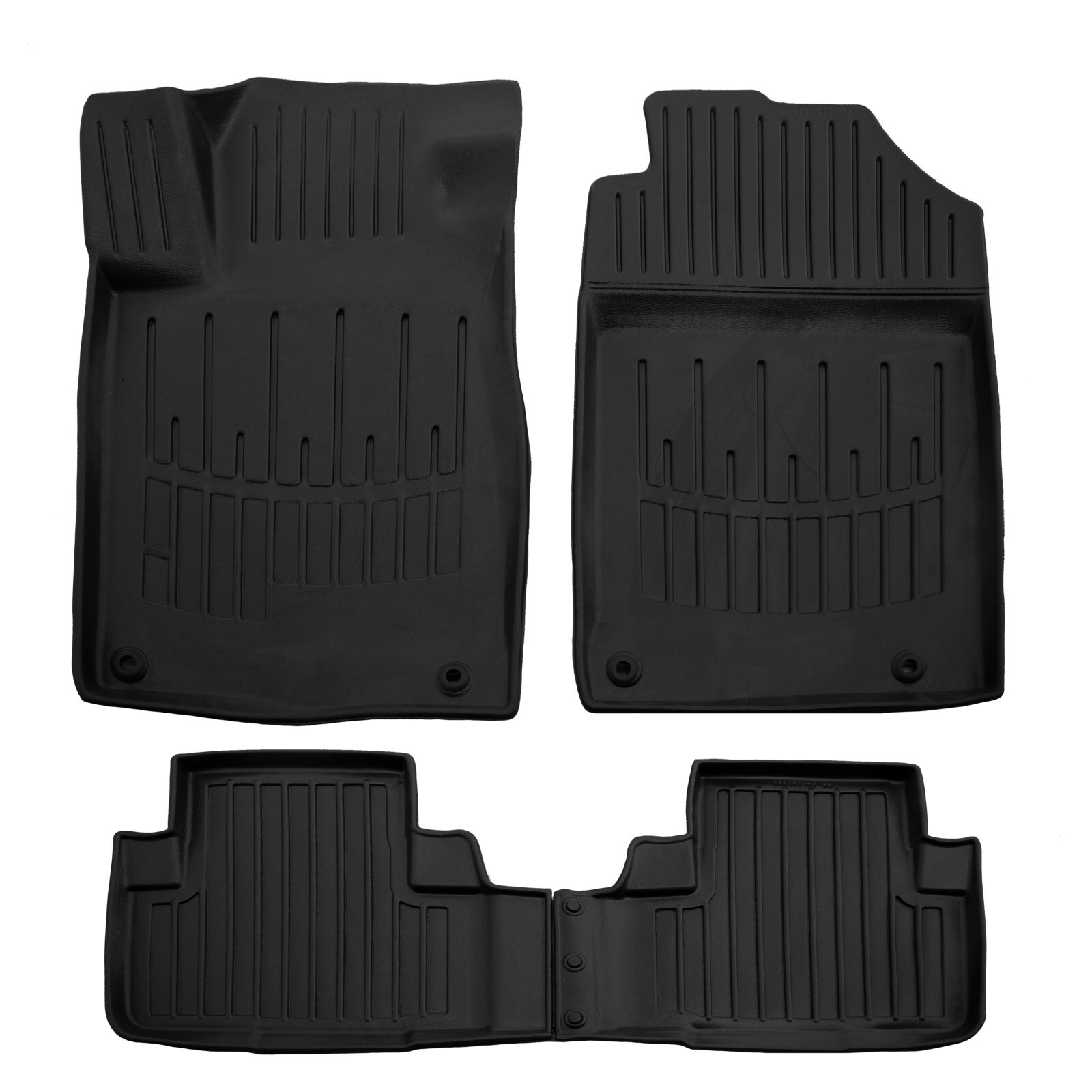 Tapis de sol en caoutchouc noir pour Honda CR-V 2012-2016 Scoutt 3D