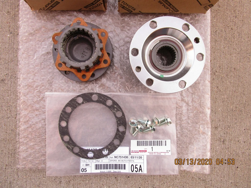 FITS: 86 - 89 TOYOTA VAN FREE WHEEL MANUAL LOCKING HUB KIT QTY 1 OEM BRAND NEW - Image 4 of 4