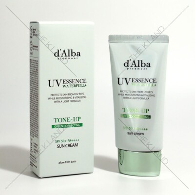 D'ALBA UV ESSENCE WATERFULL+TONE-UP GREEN Correcting 50ml SPF 50+PA++++ Tea Tree