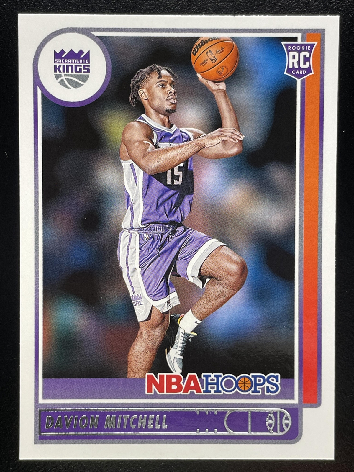 2021-22 Hoops #228 Davion Mitchell RC Sacramento Kings