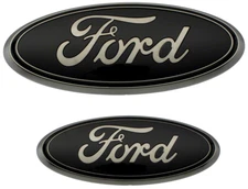 OEM NEW 19-23 Ford Ranger Black Emblems Front Grille & Rear Tailgate Ovals PAIR