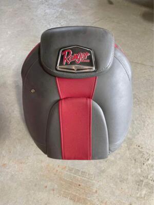 Ranger Boats Premium Fishing Seat Gray and Red