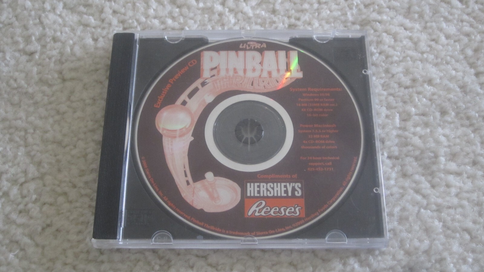 3-D Ultra Pinball: Thrillride - Vista previa exclusiva de Hershey’s (PC/Mac) (solo disco)