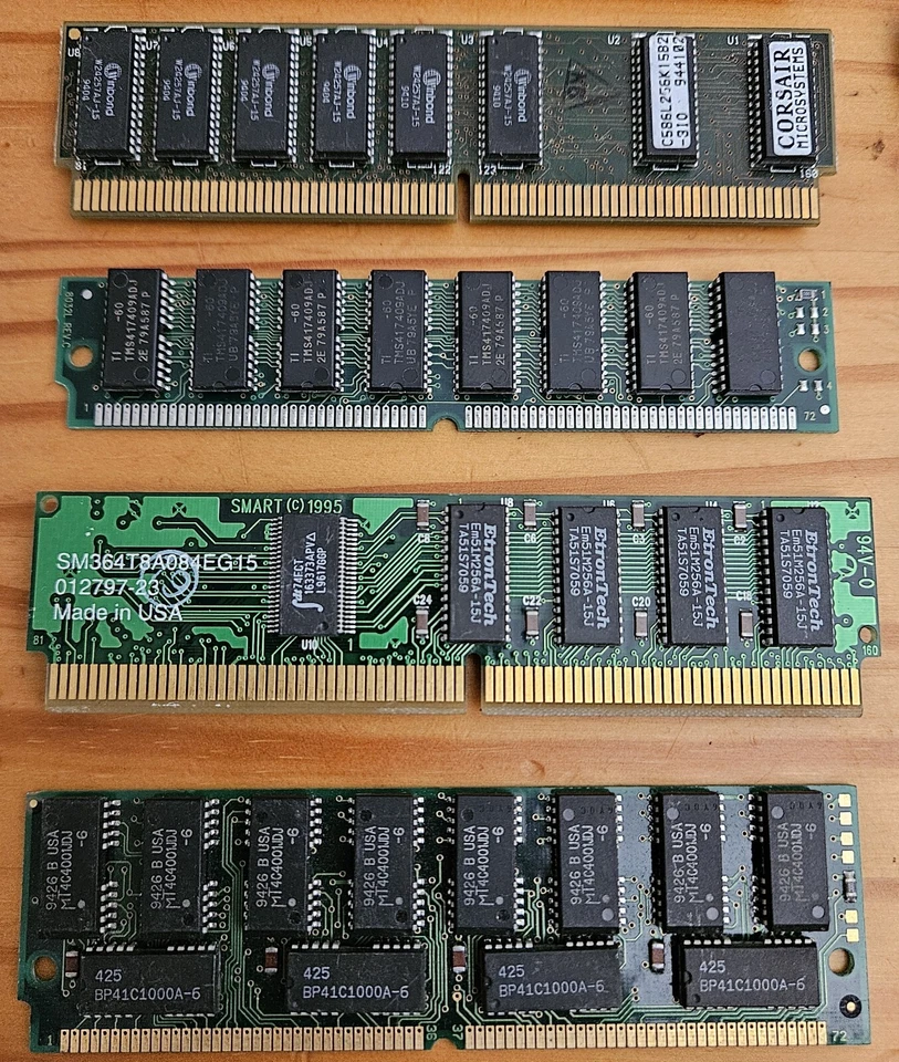 SIMM Memory RAM Lot Of 22 Pieces Total Different Capacity See Pics Details GS1A - Image 3 of 4