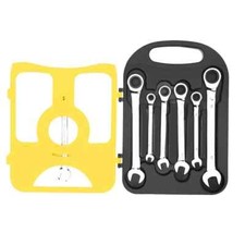 7Pcs Metric Ratchet Wrench Set 8-19mm Combination Spanner Tool Kit-USA STOCK