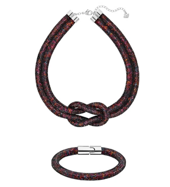 Joyería de Moda de plástico Swarovski Chapado en Paladio