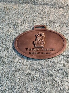 Ritz Carlton Rose Hall Jamaica Golf Bag Tag 4" White Witch Pewter