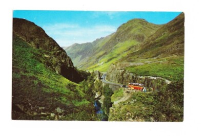 Postkarte - Blick in die Schlucht Glencoe Schottland (unbesendet)