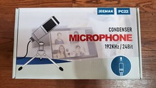 JEEMAK PC22 Condenser Microphone With Stand and Foam Wind Screen
