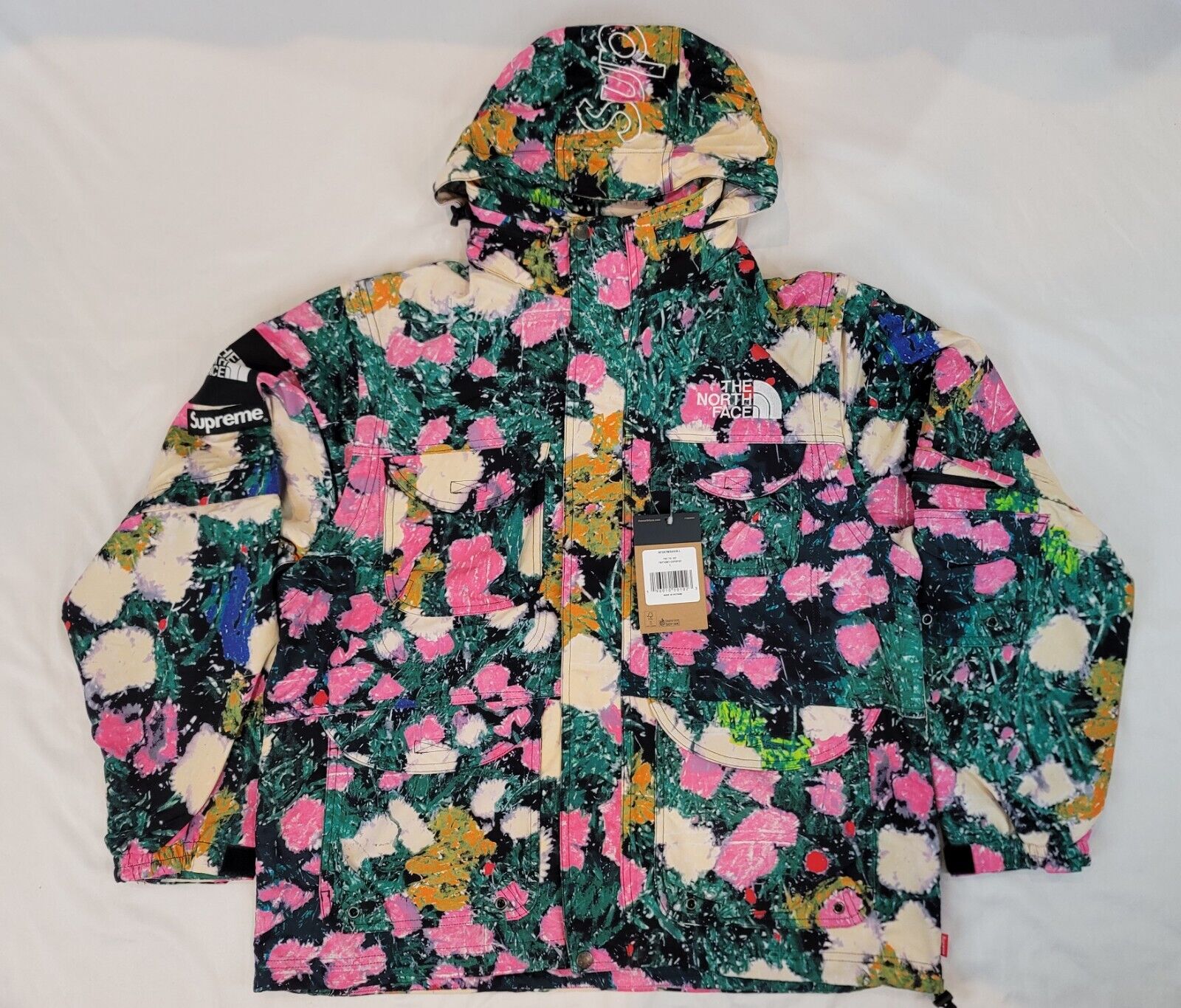 Supreme X the North Face SS2012 Venture Map Windbreaker Jacket Size L For  Sale at 1stDibs