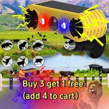 Solar Outdoor Motion Sensor Alarm 13 Sounds 130db Motion Detector Alarm 4 Modes