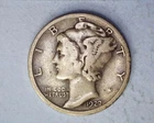 1927-D Mercury Head Silver Dime F Cond.  ** 326-6