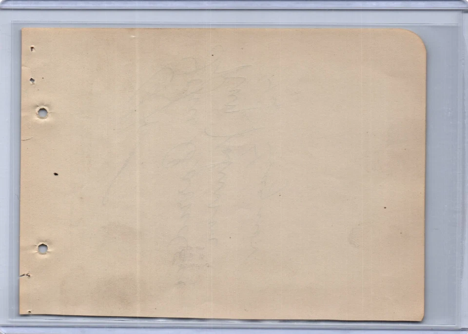 PIe Traynor Charlie Grim +2 Signed Album Page Beckett LOA AE49145 HOF Pirates - Image 2 of 3