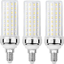 LED Corn Bulbs 20W, 150W Equivalent, Warm White, Pack of 3