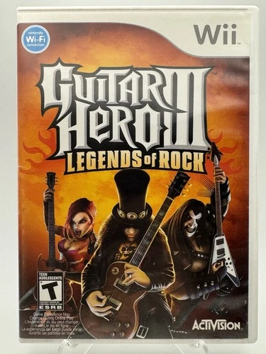 Guitar Hero III: Legends of Rock (Nintendo Wii, 2007) CIB | No Manual | Tested