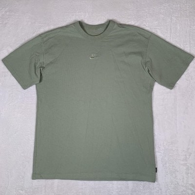 Nike Sportswear Premium Essentials T Shirt Mens Medium Green Loose Fit Cotton