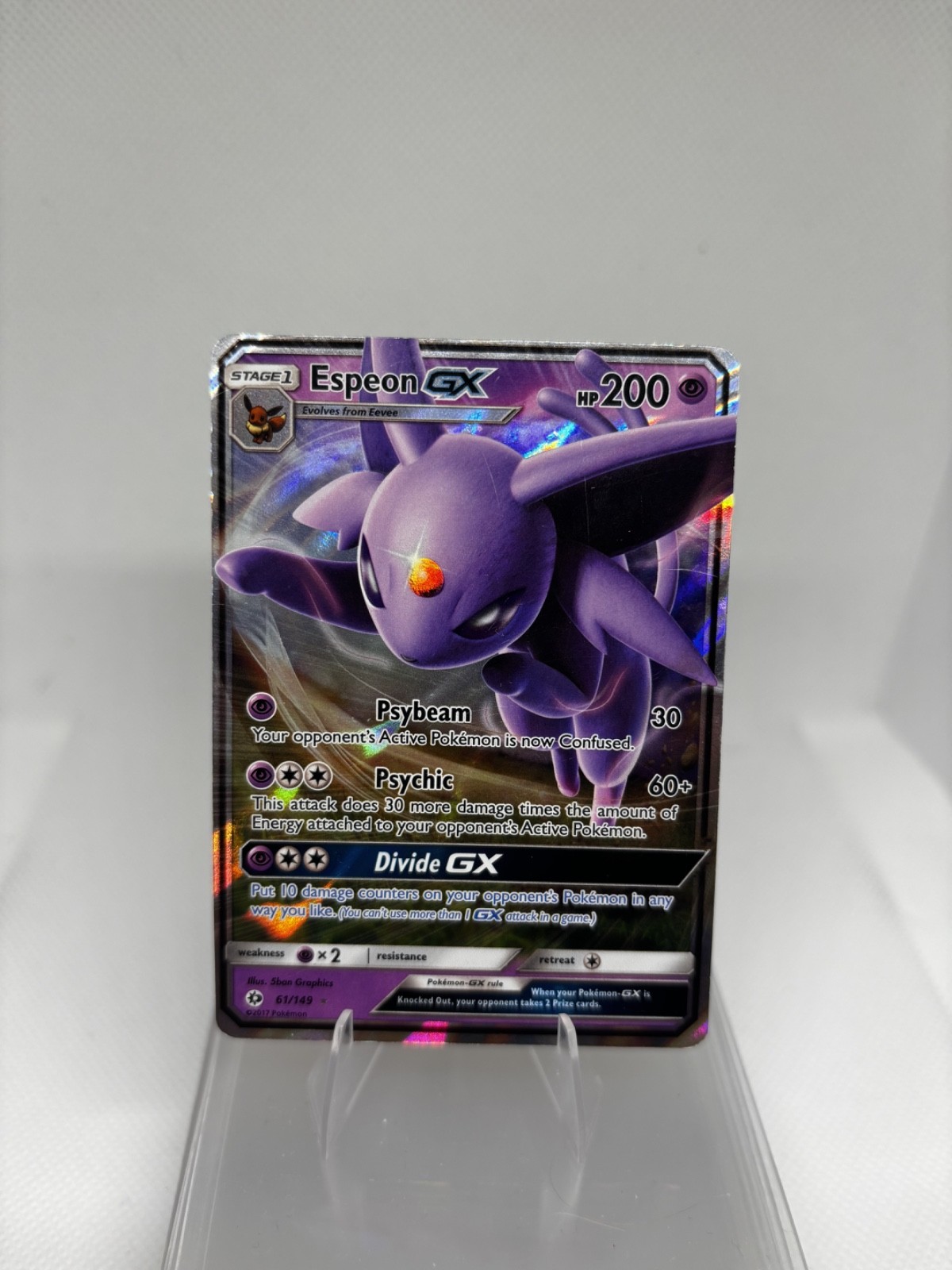 Pokémon TCG Espeon GX 61/149 Ultra Rare Holo Sun and Moon