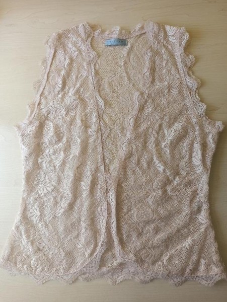 Women Jigsaw Vest Pink Lace 36 / S / 44