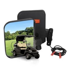 Premium Golf Cart Side Mirrors with Integrated Signal Lights for Club Car EZGO