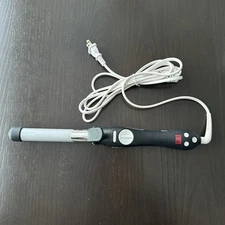 Beachwaver S1 Black Silver Rotating Curling Iron Model BW1136S1 120V 40W Tested