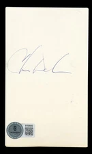 Vikings Chris Doleman Authentic Signed 3x5 Index Card Autographed BAS #BT03643