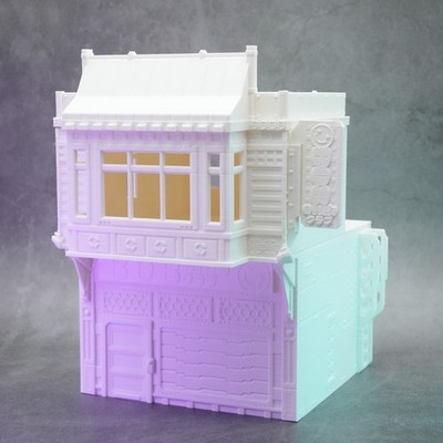 Cyberpunk Sci-Fi Nachtclub Bar Gebäude Tabletop Gelände 28mm Terrain modular