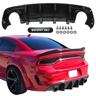Fits Dodge Charger SRT Widebody 2020-2024 Carbon Fiber Rear Bumper Diffuser Lip
