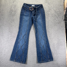 Vintage Jordache Jeans Women's 10 Blue Cotton Denim Flared Workwear Low Rise