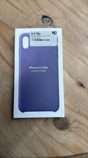 Genuine Original Apple Leather Case Cover For iPhone XS Max - Lilac MVH02ZM/A