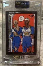 Stephen Curry Pocket Mountz Officially Licensed Trading Card 18/30 Rare Warriors