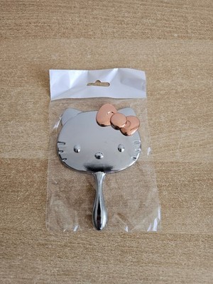 Hello Kitty Handspiegel Hand mirror Taschenspiegel silber neu