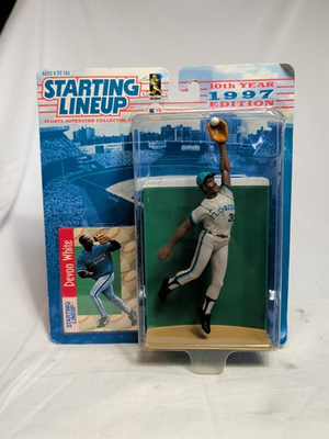 #ad Starting Lineup MLB Action Figure 1997 Devon White Marlins Kenner Baseball New $12.99