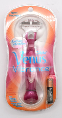 NEW! Gillette Venus Vibrance Shave Razor Handle Cartridge Shower Storage Case