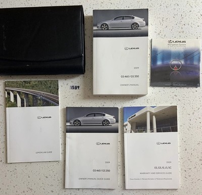 2009 LEXUS GS460 / GS 350 OWNERS MANUAL OPERATORS USER GUIDE BOOK
