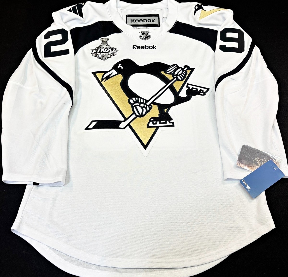 NWT-S MARC-ANDRE FLEURY PITTSBURGH PENGUINS 2009 STANLEY CUP RBK
