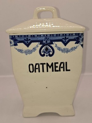 SET OF 5!! VINTAGE BLUE/WHITE AMSTEL DELFT GERMANY CRUET CONTANERS