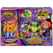 MIKEY & MARK TMNT Mutant Mayhem Knock Off Knockout 2 Pack NEW